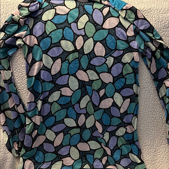 Custo Barcelona Blue and Black Graphic Top. - Picture 4 of 5